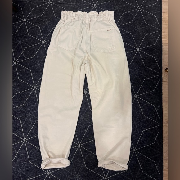 Zara BAGGY PAPERBAG JEANS - Picture 4 of 5